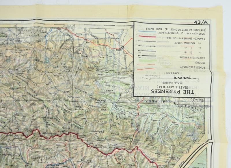 USAAF WW2 Pilot Escape Map FGS A&B Sheet A/B — image 3