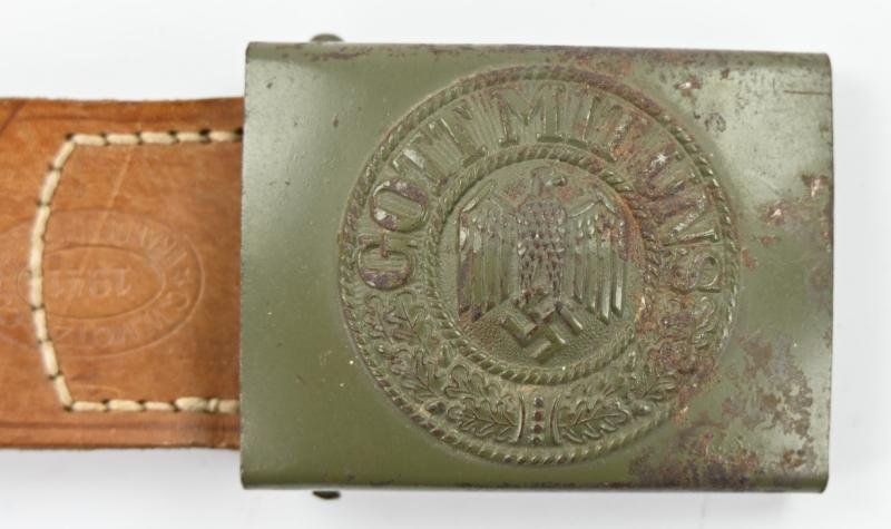 German WH Beltbuckle with Tab 'C.W. Motz 1941' — image 2