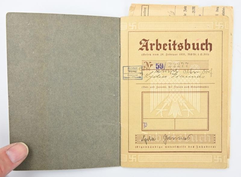 German Third Reich DRK Workers Pass with Signature Wilhelm Keitel — image 3