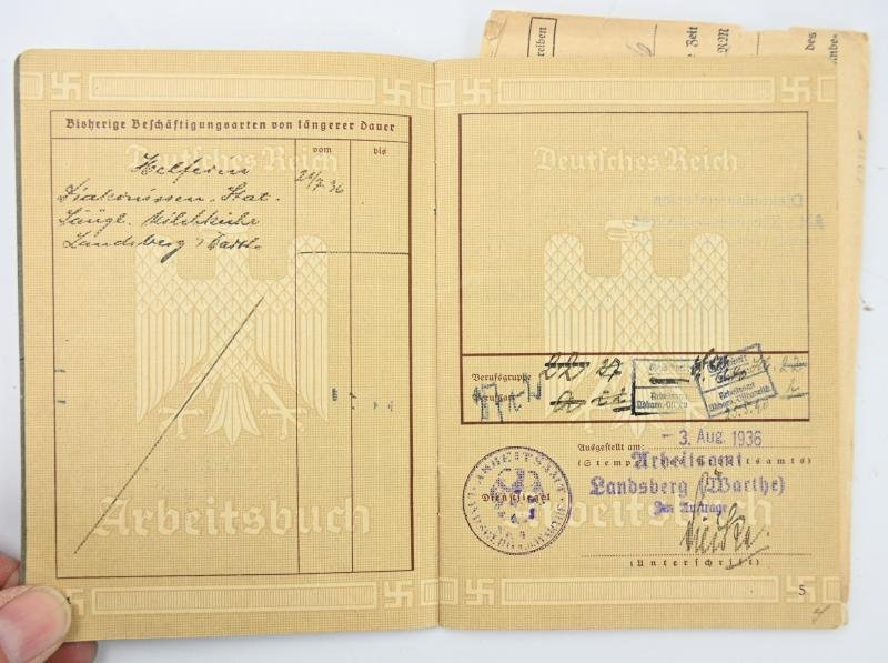 German Third Reich DRK Workers Pass with Signature Wilhelm Keitel — image 5