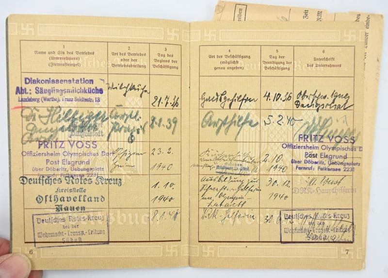 German Third Reich DRK Workers Pass with Signature Wilhelm Keitel — image 6
