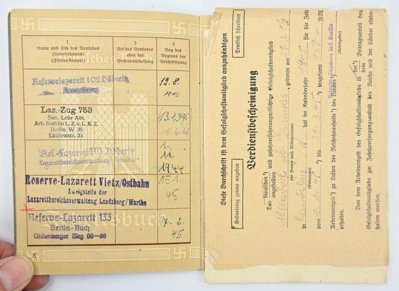 German Third Reich DRK Workers Pass with Signature Wilhelm Keitel — image 7