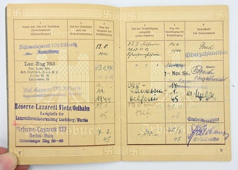German Third Reich DRK Workers Pass with Signature Wilhelm Keitel — image 8