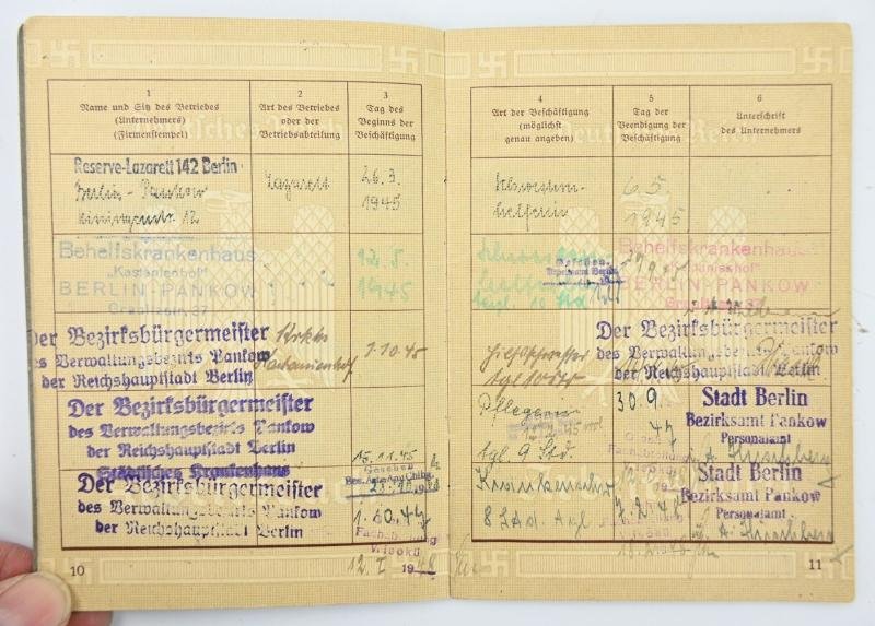 German Third Reich DRK Workers Pass with Signature Wilhelm Keitel — image 9