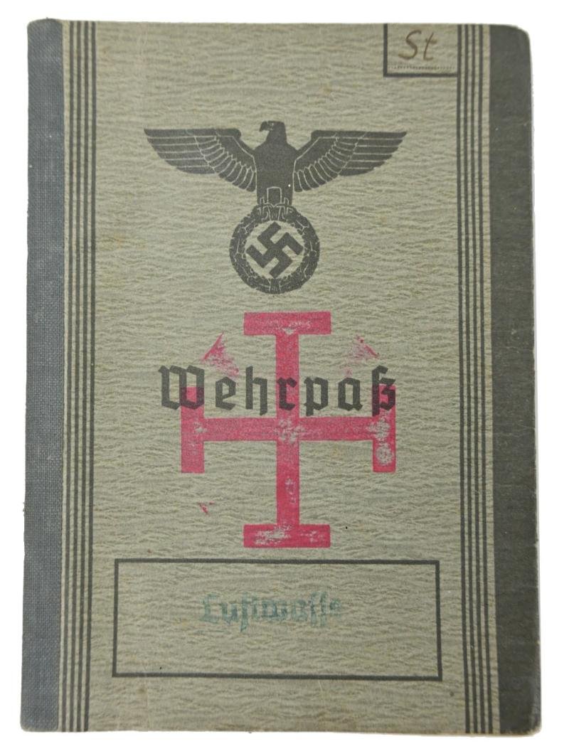 German LW Wehrpass KIC 'Helmut Steuerwald' — image 2