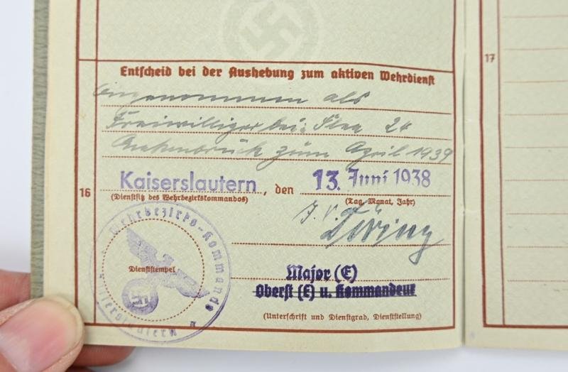 German LW Wehrpass KIC 'Helmut Steuerwald' — image 6