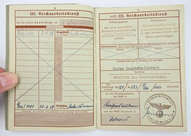 German LW Wehrpass KIC 'Helmut Steuerwald' — image 7