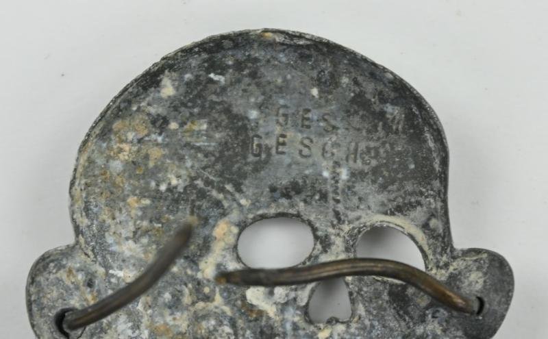 German Waffen-SS Visor Cap Skull 'F. W. Assmann & Söhne' — image 6