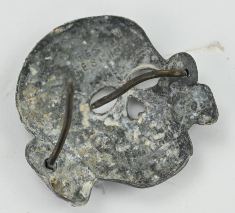 German Waffen-SS Visor Cap Skull 'F. W. Assmann & Söhne' — image 7