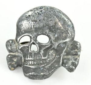 German Waffen-SS Visor Cap Skull 'F. W. Assmann & Söhne'