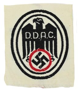 German Automobile Club DDAC Cloth Member Badge