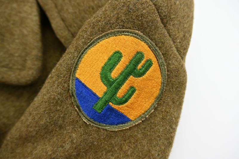 US WW2 Enlisted Men Wool Greatcoat 103rd Infantry Division — image 12