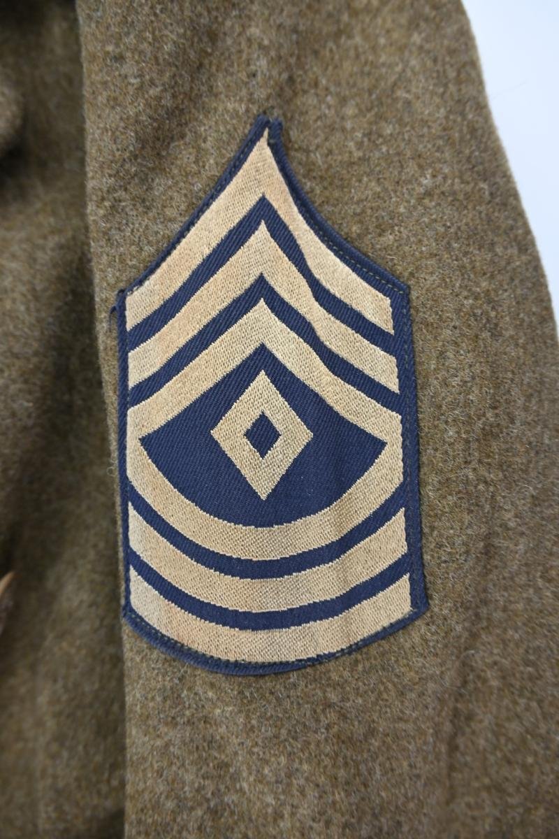 US WW2 Enlisted Men Wool Greatcoat 103rd Infantry Division — image 13