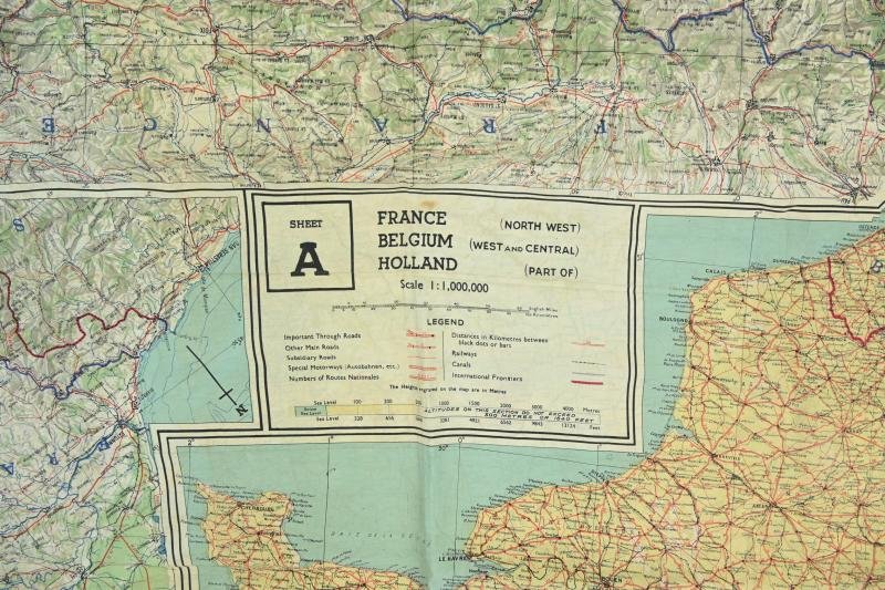 USAAF WW2 Pilot Escape Map FGS A&B Sheet A/B — image 2