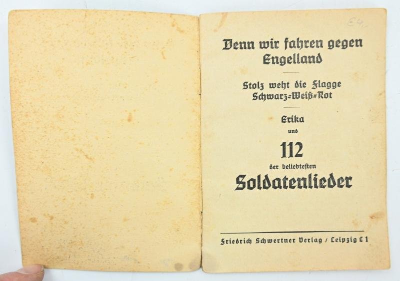German Third Reich Songbook 'Denn wir fahren gegen Engelland' — image 2