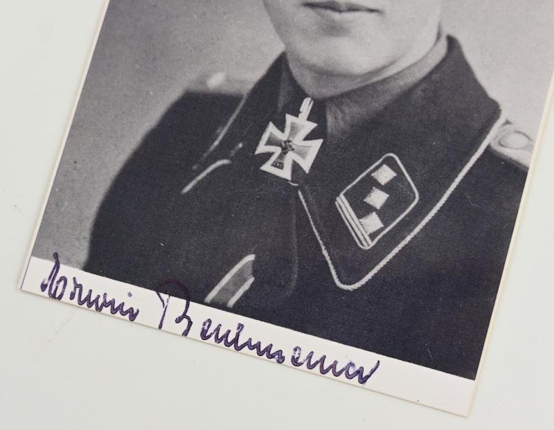 Signature of Waffen-SS KC Recipient 'Erwin Bachmann' — image 2