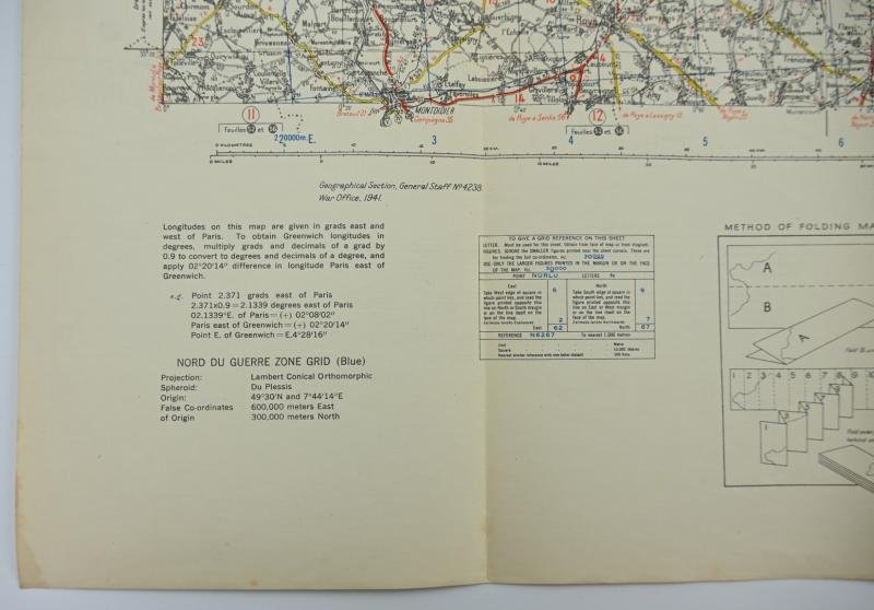US WW2 Mapcard 'Arras Mezieres' — image 3