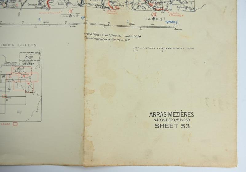 US WW2 Mapcard 'Arras Mezieres' — image 6