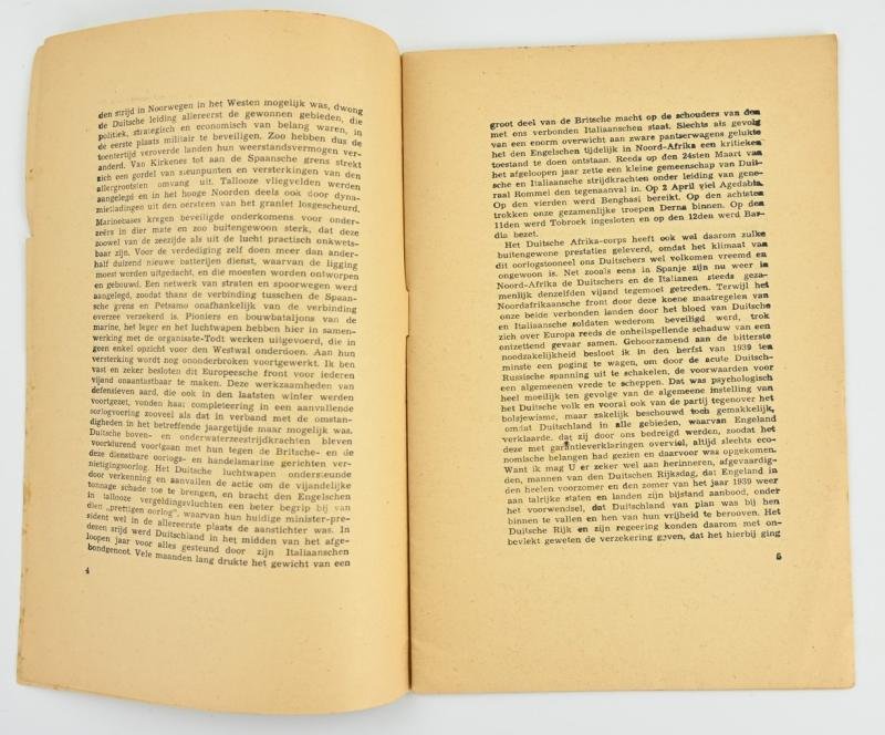 German Third Reich Speech Booklet Adolf Hitler — image 2