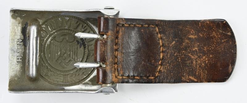 German WH Beltbuckle with Tab 'N&H' — image 5