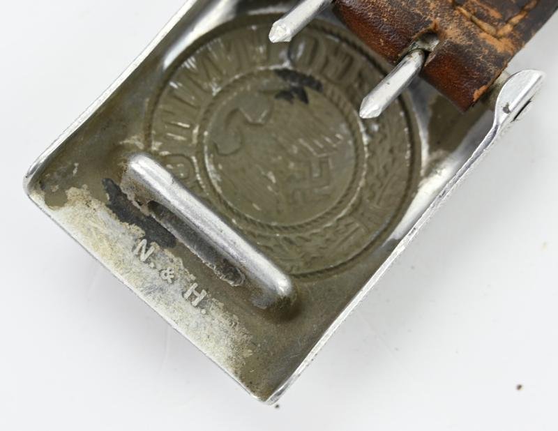German WH Beltbuckle with Tab 'N&H' — image 6