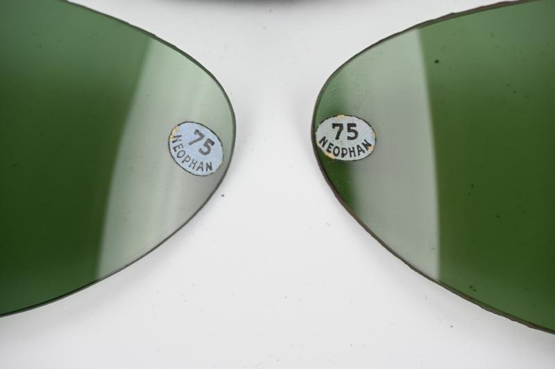 German LW Pilot Flying Goggles Spare Glasses Set — image 5