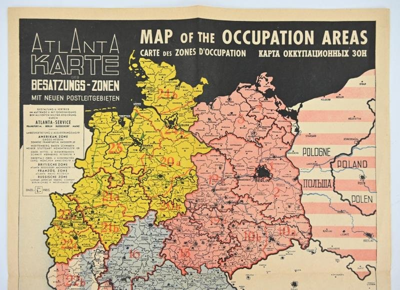 German Occupation Mapcard/Poster — image 5