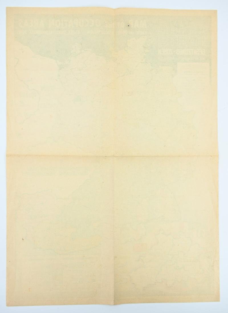 German Occupation Mapcard/Poster — image 8