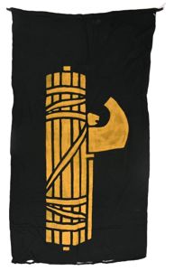 Italian WW2 MVSN Black Shirt Flag
