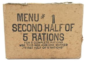 US WW2 Ten-in-One Ration Box