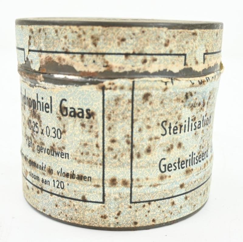 Belgian WW1 First Aid Gauze Tin Can — image 2