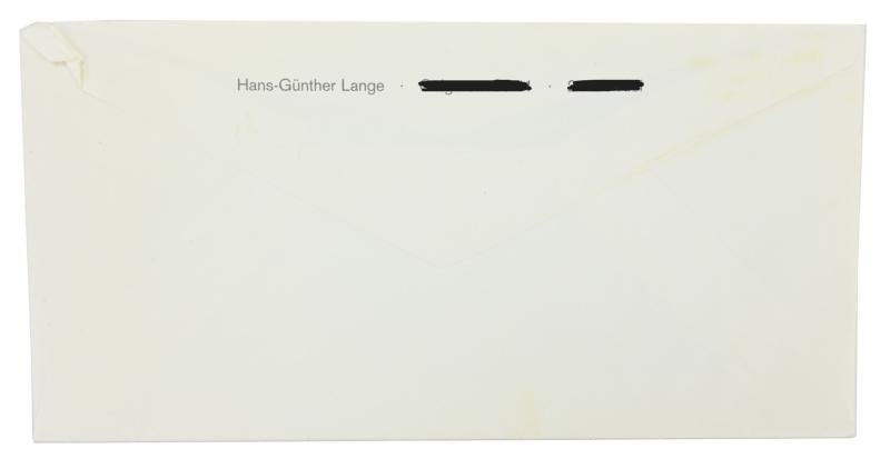 Signature of Kriegsmarine KC-OLC Recipient 'Hans-Günther Lange' — image 2