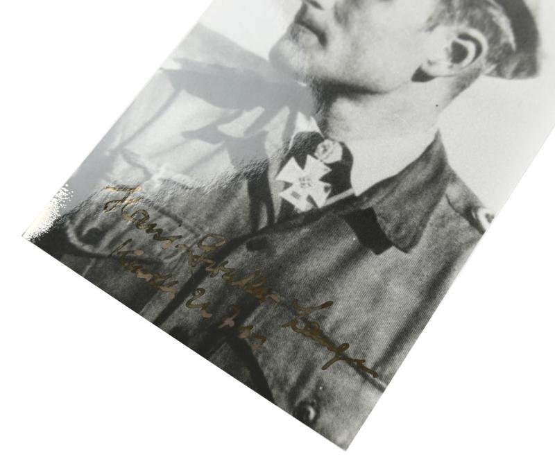 Signature of Kriegsmarine KC-OLC Recipient 'Hans-Günther Lange' — image 6