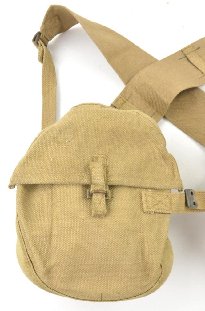 British WW2 Vickers K'Gun Drum Pouches with Carrying Straps — image 2