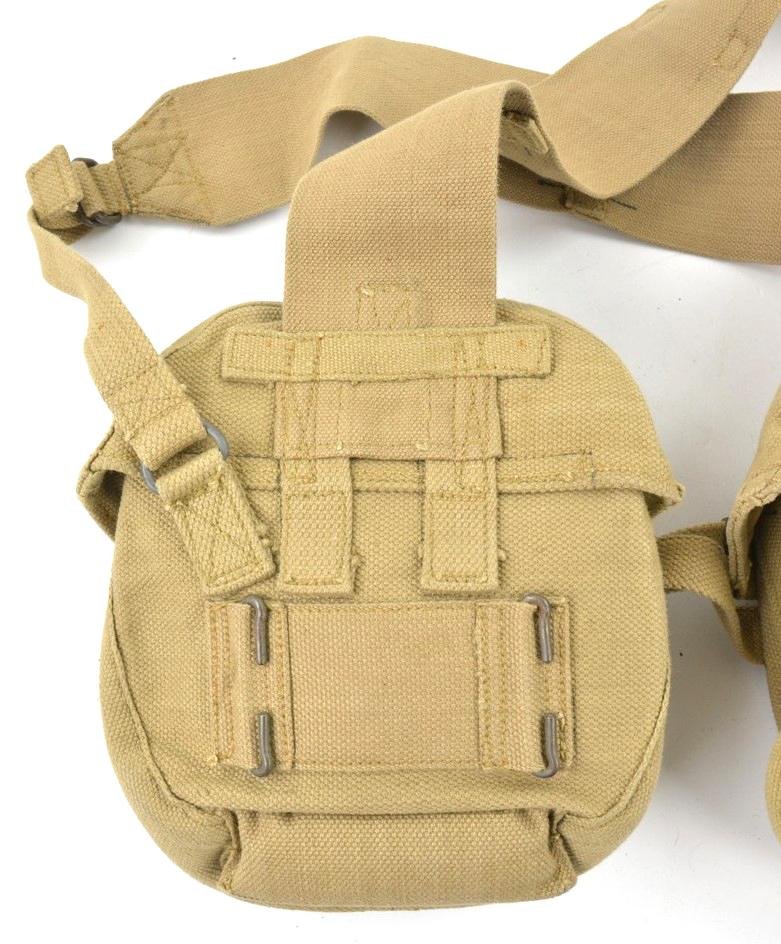 British WW2 Vickers K'Gun Drum Pouches with Carrying Straps — image 5