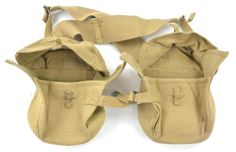 British WW2 Vickers K'Gun Drum Pouches with Carrying Straps — image 7