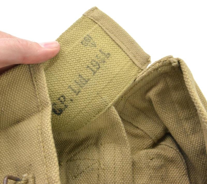 British WW2 Vickers K'Gun Drum Pouches with Carrying Straps — image 8