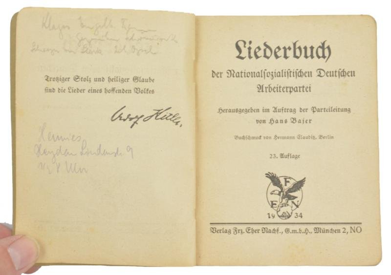 German NSDAP Songbook 1934 — image 3
