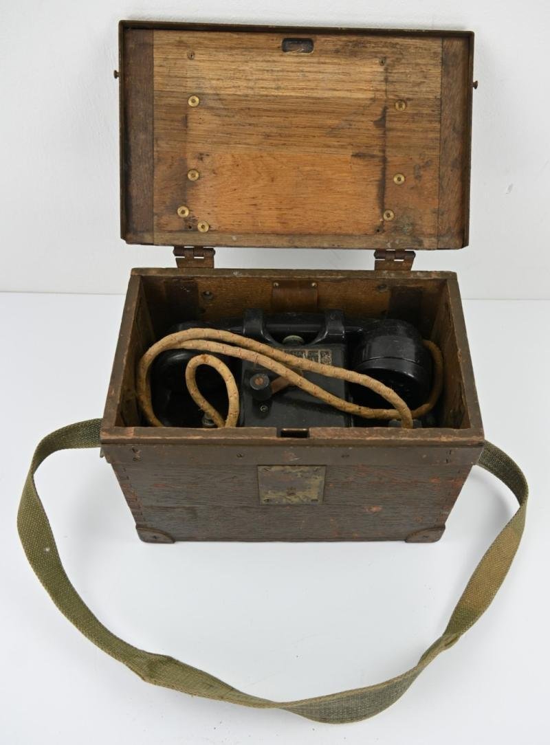 British WW2 MK2 Field Telephone Set F — image 3