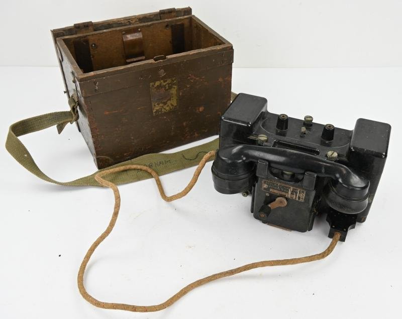 British WW2 MK2 Field Telephone Set F — image 4