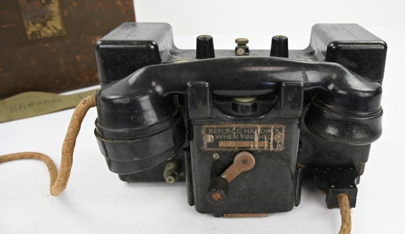 British WW2 MK2 Field Telephone Set F — image 7