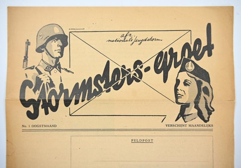 Dutch 'Nationale Jeugdstorm' Flyer 'Stormsters-Groet' — image 2