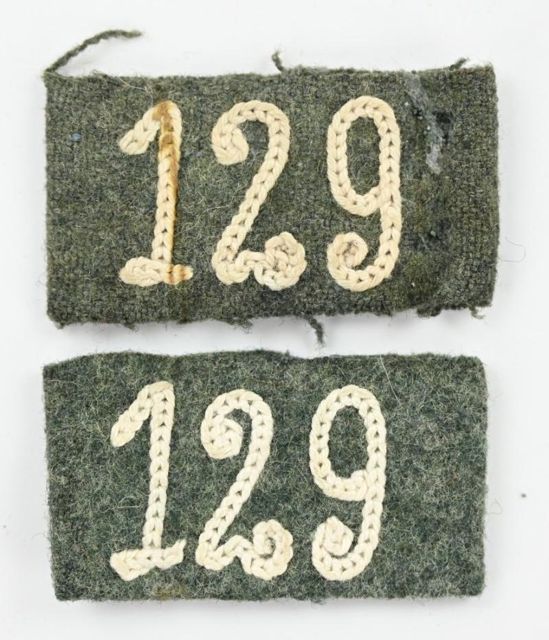 German WH Shoulderboard Slip-ons 'I.R.129' — image 2