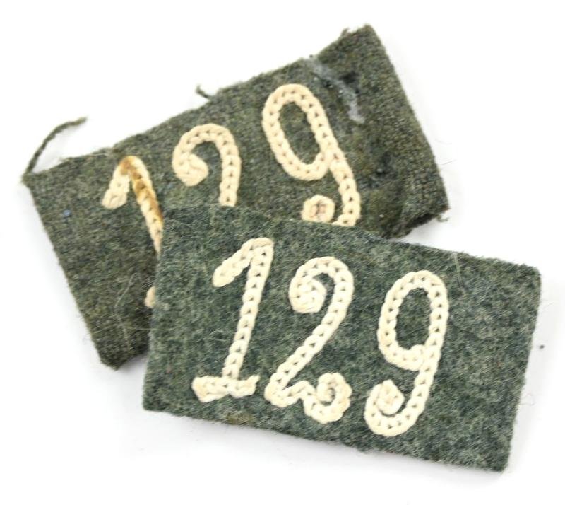 German WH Shoulderboard Slip-ons 'I.R.129' — image 3