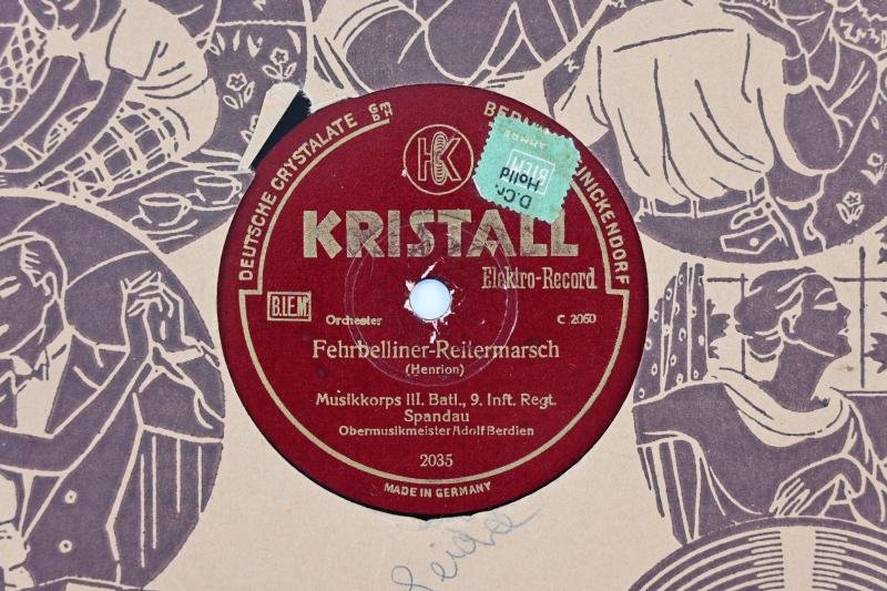 German Third Reich Era Music Record 'Infantry Regiment Spandau' — image 2