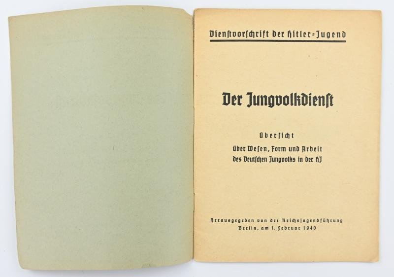 German Hitler Youth Booklet 'Der Jungvolkdienst' — image 2