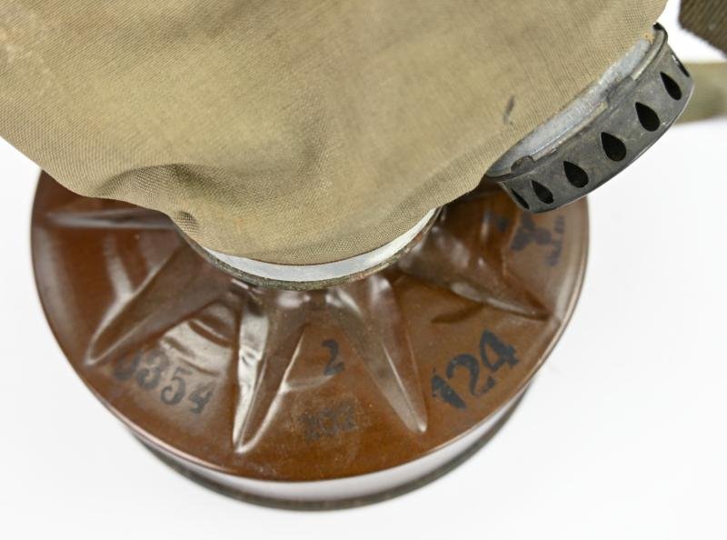 German Luftschutz Gasmask with Carton Filter — image 3