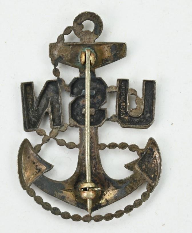 US Navy WW2 Chief Petty Officer Visor Hat Insignia — image 3