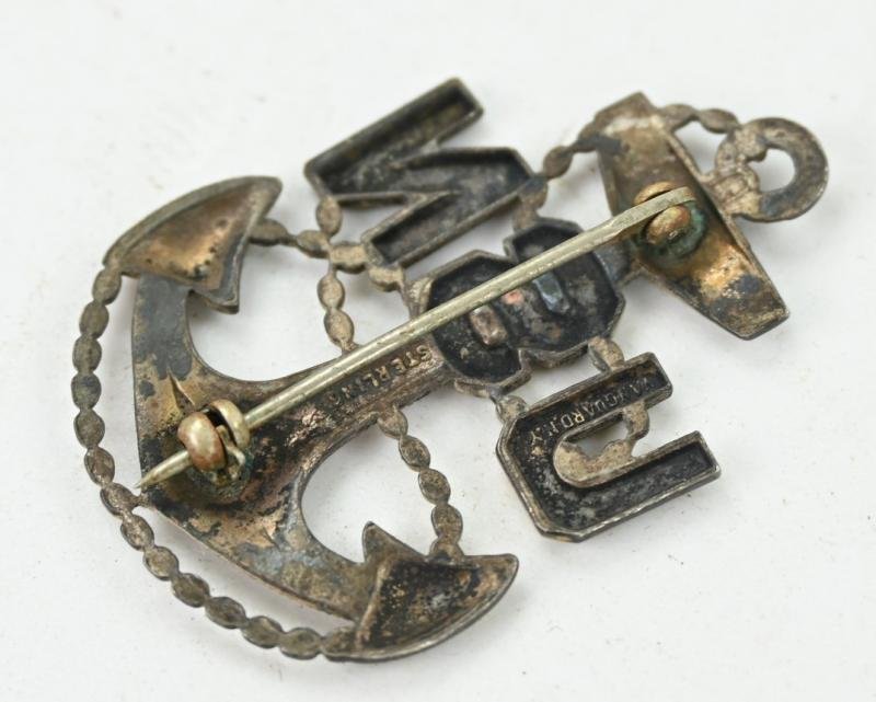 US Navy WW2 Chief Petty Officer Visor Hat Insignia — image 4