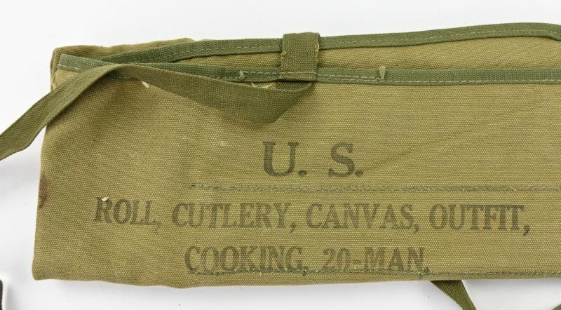 US WW2 Cutlery Roll Cooking 20 Man — image 2
